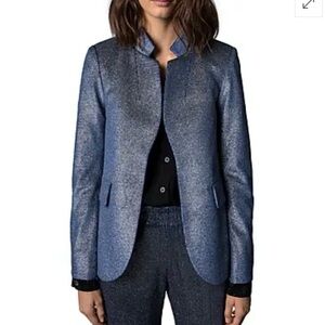 Zadig & Voltaire Very Velours Sparkle Blazer NWT